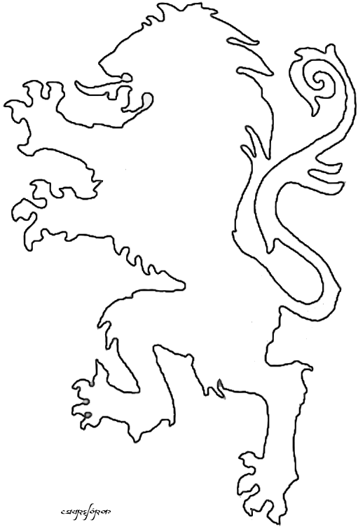 Outline Lion